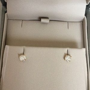 .90 ct.t.w.E-I2 Round Cut Diamond Stud Earrings